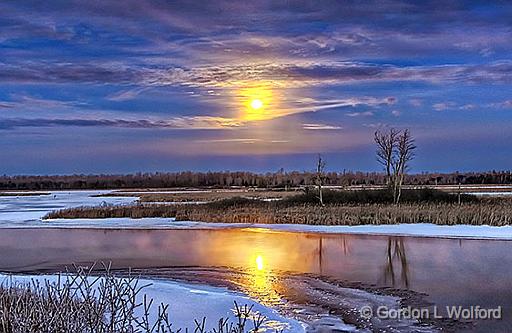Moon Setting Over The Swale_P1000085-91.jpg - Photographed along the Rideau Canal Waterway at Smiths Falls, Ontario, Canada.